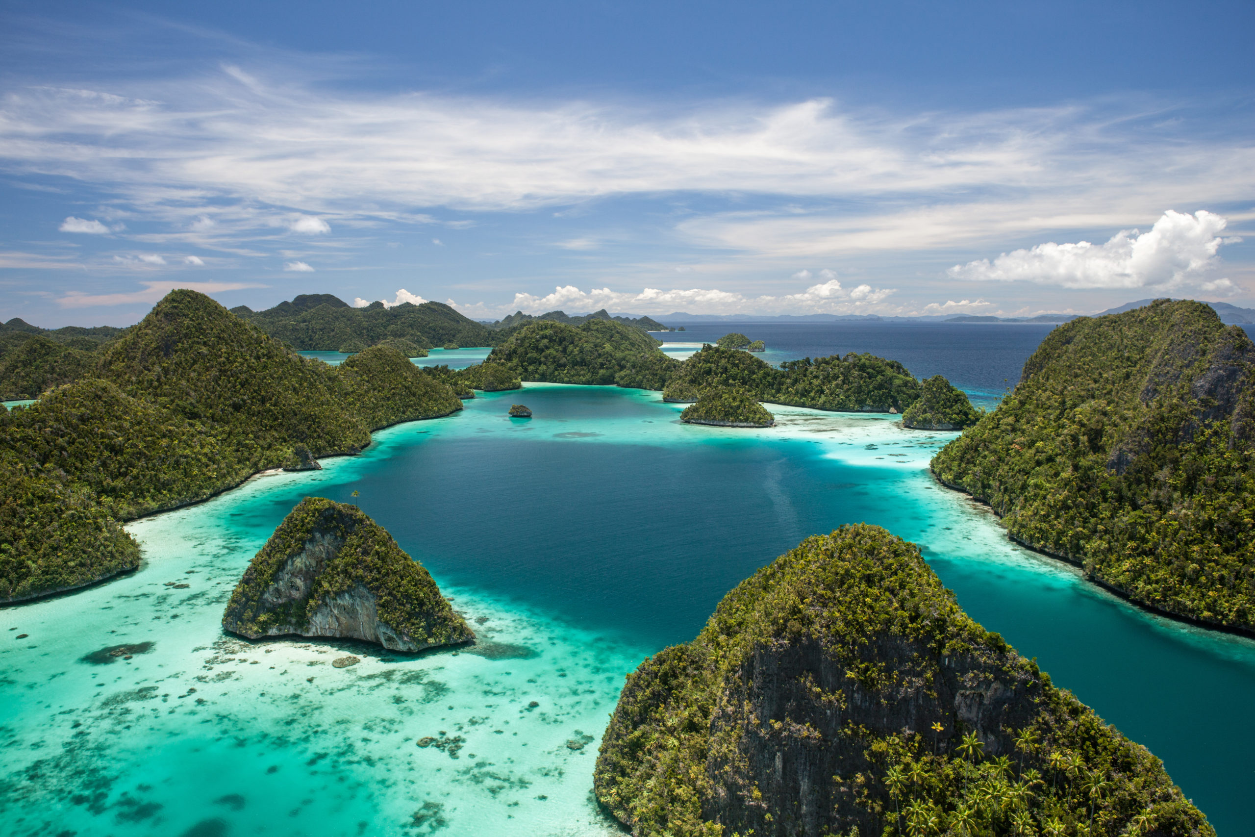 Tropical Lagoon and Limestone Islands in Wayag, Raja Ampat